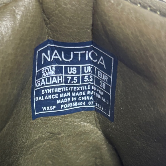 Nautica Galiah Olive Green Hiking Boots Combat Army Work Size 7.5 Women’s EUC - Picture 2 of 4